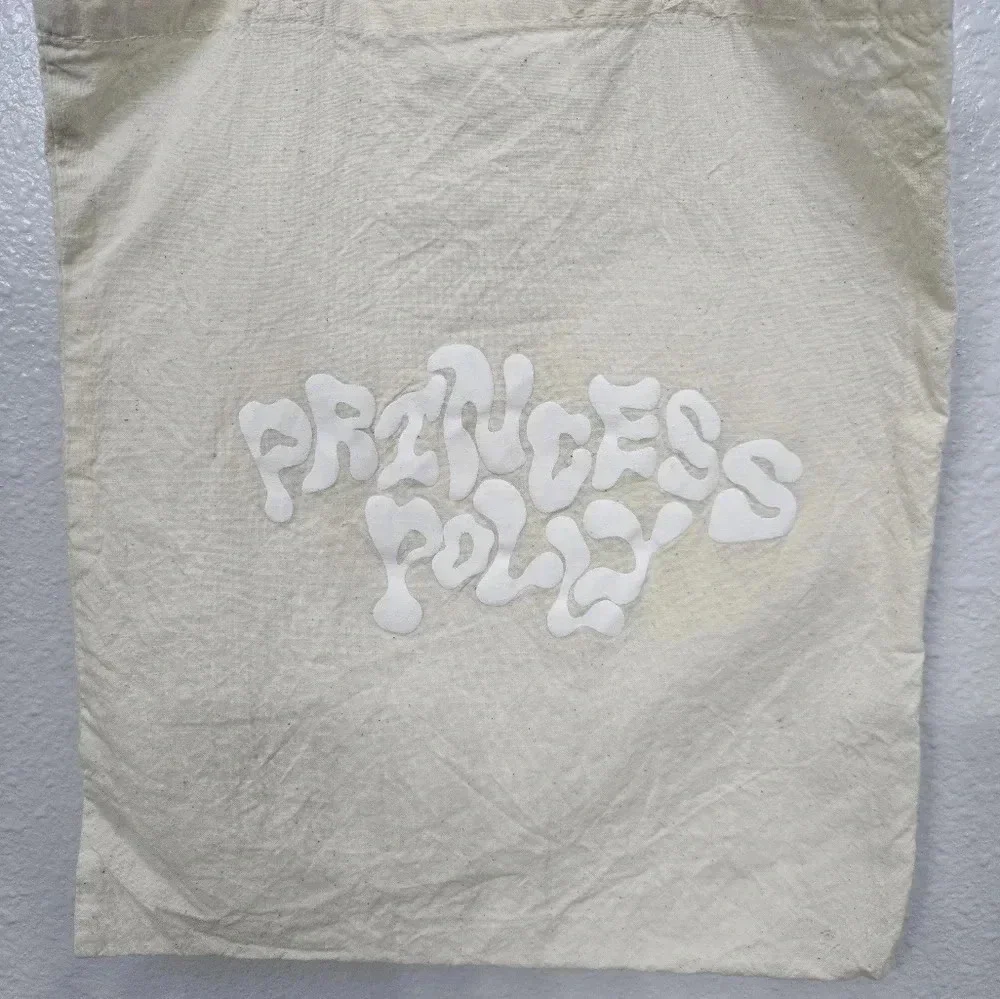 Princess Polly Certified Organic Squiggle Text Tote